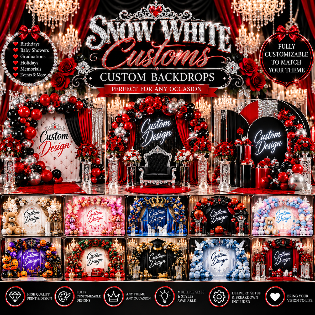 Backdrops and banners